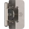 Amerock BPR8704CZ | Cabinet Hinge | 1/2 in (13 mm) Overlay Double Demountable | Champagne Bronze | Kitchen Cabinet Door Hinge | 1 Pair/2 Pack | Functional Hardware(Satin Nickel)