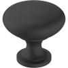Amerock, Era 1-1/4 inch (32mm) Diameter Matte Black Cabinet Knob – 10 Pack(Matte Black)