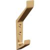 Amerock H37003CZ | Emerge Double Prong Decorative Wall Hook | Champagne Bronze Hook for Coats, Hats, Backpacks, Bags | Hooks for Bathroom, Bedroom, Closet, Entryway, Laundry Room, Office(Champagne Bronze)