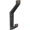 Amerock H37003CZ | Emerge Double Prong Decorative Wall Hook | Champagne Bronze Hook for Coats, Hats, Backpacks, Bags | Hooks for Bathroom, Bedroom, Closet, Entryway, Laundry Room, Office(Oil Rubbed Bronze)