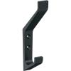 Amerock H37003CZ | Emerge Double Prong Decorative Wall Hook | Champagne Bronze Hook for Coats, Hats, Backpacks, Bags | Hooks for Bathroom, Bedroom, Closet, Entryway, Laundry Room, Office(Matte Black)