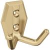 Amerock H3700826 | Benton Double Prong Decorative Wall Hook | Polished Chrome Hook for Coats, Hats, Backpacks, Bags | Hooks for Bathroom, Bedroom, Closet, Entryway, Laundry Room, Office(Champagne Bronze)