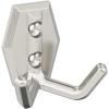 Amerock H3700826 | Benton Double Prong Decorative Wall Hook | Polished Chrome Hook for Coats, Hats, Backpacks, Bags | Hooks for Bathroom, Bedroom, Closet, Entryway, Laundry Room, Office(Satin Nickel)