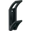 Amerock H37010MB | Avid Double Prong Decorative Wall Hook | Matte Black Hook for Coats, Hats, Backpacks, Bags | Hooks for Bathroom, Bedroom, Closet, Entryway, Laundry Room, Office(Matte Black)