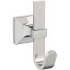 Amerock HBX36686BBZG10 | Burbank Single Prong Decorative Wall Hook | Golden Champagne/Satin Nickel Hook for Coats, Hats, Backpacks, Bags | Hooks for Bathroom, Bedroom, Closet, Entryway, Laundry Room(Satin Nickel/Chrome)