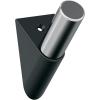Amerock HBX37011MBG10 | Acclivity Single Prong Decorative Wall Hook | Matte Black/Satin Nickel Hook for Coats, Hats, Backpacks, Bags | Hooks for Bathroom, Bedroom, Closet, Entryway(Matte Black/Chrome)