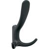 Amerock HBX37013CZ | Finesse Triple Prong Decorative Wall Hook | Champagne Bronze Hook for Coats, Hats, Backpacks, Bags | Hooks for Bathroom, Bedroom, Closet, Entryway, Laundry Room, Office(Matte Black)