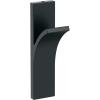 Amerock HBX37014G10 | Apex Single Prong Decorative Wall Hook | Satin Nickel Hook for Coats, Hats, Backpacks, Bags | Hooks for Bathroom, Bedroom, Closet, Entryway, Laundry Room, Office(Matte Black)