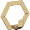 Amerock HBX37015BBZ | Prismo Single Prong Decorative Wall Hook | Golden Champagne Hook for Coats, Hats, Backpacks, Bags | Hooks for Bathroom, Bedroom, Closet, Entryway, Laundry Room, Office(Champagne Bronze)