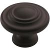 Amerock Inspirations 1-5/16 inch (33mm) Diameter Oil-Rubbed Bronze Cabinet Knob – 10 Pack(Matte Black)