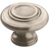Amerock Inspirations 1-5/16 inch (33mm) Diameter Oil-Rubbed Bronze Cabinet Knob – 10 Pack(Satin Nickel)
