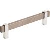 Amerock Mulino 7-9/16 inch (192mm) Center-to-Center Golden Champagne/Matte Black Cabinet Pull, BP36725BBZMB(Black Brushed Nickel/Polished Chrome)