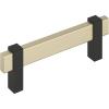 Amerock Mulino 7-9/16 inch (192mm) Center-to-Center Golden Champagne/Matte Black Cabinet Pull, BP36725BBZMB(Golden Champagne/Matte Black)