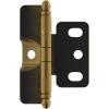 Amerock PK3180TBCZ | Cabinet Hinge | 3/4 in. (19 mm) Door Thickness | Full Inset | Partial Wrap | Ball Tip | Champagne Bronze | Kitchen Cabinet Door Hinge | Single Hinge | Functional Hardware(Antique Brass)