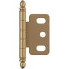 Amerock PK3180TBCZ | Cabinet Hinge | 3/4 in. (19 mm) Door Thickness | Full Inset | Partial Wrap | Ball Tip | Champagne Bronze | Kitchen Cabinet Door Hinge | Single Hinge | Functional Hardware(Champagne Bronze)