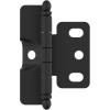 Amerock PK3180TBCZ | Cabinet Hinge | 3/4 in. (19 mm) Door Thickness | Full Inset | Partial Wrap | Ball Tip | Champagne Bronze | Kitchen Cabinet Door Hinge | Single Hinge | Functional Hardware(Matte Black)