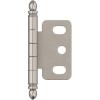 Amerock PK3180TBCZ | Cabinet Hinge | 3/4 in. (19 mm) Door Thickness | Full Inset | Partial Wrap | Ball Tip | Champagne Bronze | Kitchen Cabinet Door Hinge | Single Hinge | Functional Hardware(Satin Nickel)