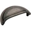 Amerock Solid Brass Cup Pull (BP4235-ORB)(Dark Wrought Iron)