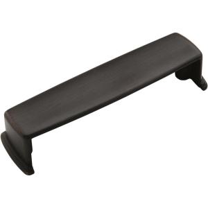Amerock | Cabinet Cup Pull | Black Bronze | 3-3/4 inch (96 mm) Center to Center | Kane | 1 Pack | Drawer Pull | Drawer Handle | Cabinet Hardware(Oil Rubbed Bronze)