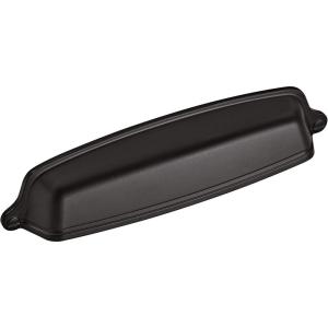 Amerock | Cabinet Cup Pull | Golden Champagne | 5-1/16 inch (128 mm) Center to Center | Stature | 1 Pack | Drawer Pull | Drawer Handle | Cabinet Hardware(Matte Black)