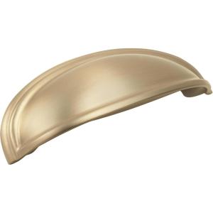 Amerock | Cabinet Cup Pull | Oil Rubbed Bronze | 3 inch. (76 mm) & 4 inch. (102 mm) Center to Center | Ashby | 1 Pack | Drawer Pull | Drawer Handle | Cabinet Hardware(Golden Champagne)