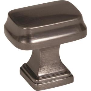 Amerock | Cabinet Knob | Black Bronze | 1-1/4 inch (32 mm) Length | Revitalize | 1 Pack | Drawer Knob | Cabinet Hardware(Gunmetal)