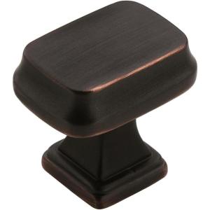 Amerock | Cabinet Knob | Black Bronze | 1-1/4 inch (32 mm) Length | Revitalize | 1 Pack | Drawer Knob | Cabinet Hardware(Oil Rubbed Bronze)
