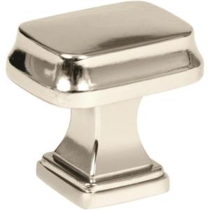 Amerock | Cabinet Knob | Black Bronze | 1-1/4 inch (32 mm) Length | Revitalize | 1 Pack | Drawer Knob | Cabinet Hardware(Polished Nickel)