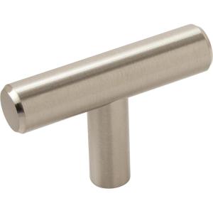 Amerock | Cabinet Knob | Black Bronze | 1-15/16 inch (49 mm) Length | Bar Pulls | 1 Pack | Drawer Knob | Cabinet Hardware(Sterling Nickel)