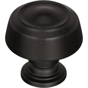 Amerock | Cabinet Knob | Black Bronze | 1-3/16 inch (30 mm) Diameter | Kane | 1 Pack | Drawer Knob | Cabinet Hardware(Black Bronze)
