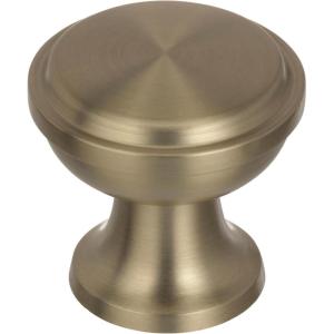 Amerock | Cabinet Knob | Black Bronze | 1-3/16 inch (30 mm) Diameter | Westerly | 1 Pack | Drawer Knob | Cabinet Hardware(Golden Champagne)