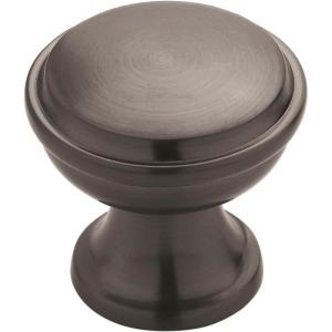 Amerock | Cabinet Knob | Black Bronze | 1-3/16 inch (30 mm) Diameter | Westerly | 1 Pack | Drawer Knob | Cabinet Hardware(Graphite)