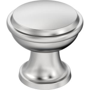 Amerock | Cabinet Knob | Black Bronze | 1-3/16 inch (30 mm) Diameter | Westerly | 1 Pack | Drawer Knob | Cabinet Hardware(Polished Chrome)