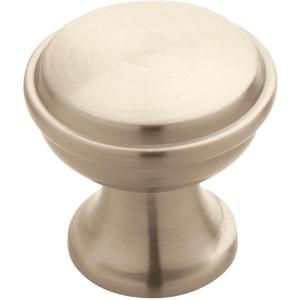 Amerock | Cabinet Knob | Black Bronze | 1-3/16 inch (30 mm) Diameter | Westerly | 1 Pack | Drawer Knob | Cabinet Hardware(Satin Nickel)