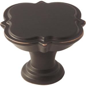 Amerock | Cabinet Knob | Black Bronze | 1-3/4 inch (44 mm) Diameter | Grace Revitalize | 1 Pack | Drawer Knob | Cabinet Hardware(Oil Rubbed Bronze)
