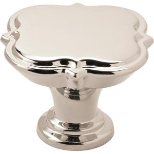 Amerock | Cabinet Knob | Black Bronze | 1-3/4 inch (44 mm) Diameter | Grace Revitalize | 1 Pack | Drawer Knob | Cabinet Hardware(Polished Nickel)