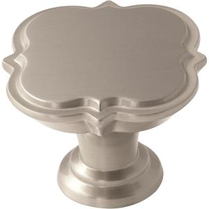 Amerock | Cabinet Knob | Black Bronze | 1-3/4 inch (44 mm) Diameter | Grace Revitalize | 1 Pack | Drawer Knob | Cabinet Hardware(Satin Nickel)
