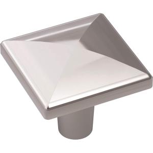 Amerock | Cabinet Knob | Champagne Bronze | 1-1/2 inch (38 mm) Length | Extensity | 1 Pack | Drawer Knob | Cabinet Hardware(Polished Chrome)
