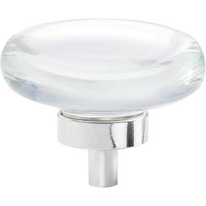 Amerock | Cabinet Knob | Clear/Oil-Rubbed Bronze | 1-3/4 inch (44 mm) Diameter | Glacio | 1 Pack | Drawer Knob | Cabinet Hardware(Clear/Polished Chrome)