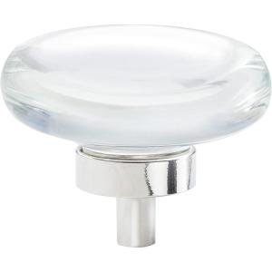 Amerock | Cabinet Knob | Clear/Oil-Rubbed Bronze | 1-3/4 inch (44 mm) Diameter | Glacio | 1 Pack | Drawer Knob | Cabinet Hardware(Clear/Polished Nickel)