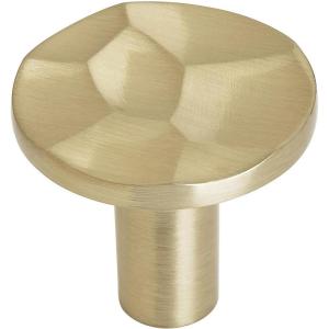 Amerock | Cabinet Knob | Golden Champagne | 1-3/16 inch (30 mm) Diameter | Kamari | 1 Pack | Drawer Knob | Cabinet Hardware(Golden Champagne)