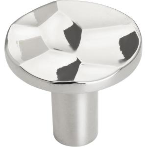Amerock | Cabinet Knob | Golden Champagne | 1-3/16 inch (30 mm) Diameter | Kamari | 1 Pack | Drawer Knob | Cabinet Hardware(Polished Nickel)