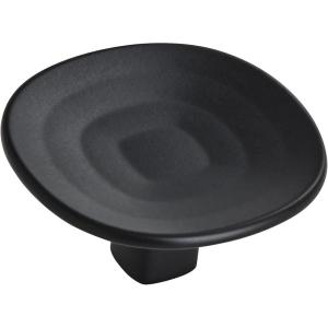 Amerock | Cabinet Knob | Golden Champagne | 1-9/16 inch (40 mm) Diameter | Concentric | 1 Pack | Drawer Knob | Cabinet Hardware(Matte Black)
