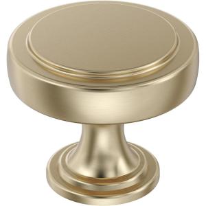Amerock | Cabinet Knob | Matte Black | 1-1/2 inch (38 mm) Diameter | Exceed | 1 Pack | Drawer Knob | Cabinet Hardware(Golden Champagne)