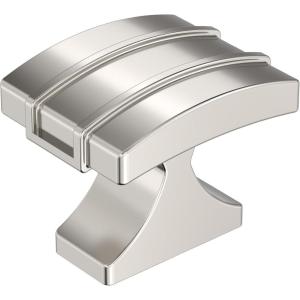 Amerock | Cabinet Knob | Matte Black | 1-1/2 inch (38 mm) Length | Davenport | 1 Pack | Drawer Knob | Cabinet Hardware(Polished Nickel)