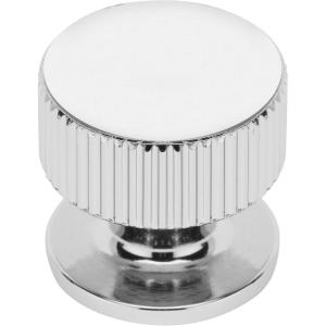 Amerock | Cabinet Knob | Matte Black | 1-1/4 inch (32 mm) Diameter | Carrigan | 1 Pack | Drawer Knob | Cabinet Hardware(Polished Chrome)
