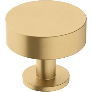 Amerock | Cabinet Knob | Matte Black | 1-1/4 inch (32 mm) Diameter | Radius | 1 Pack | Drawer Knob | Cabinet Hardware(Champagne Bronze)
