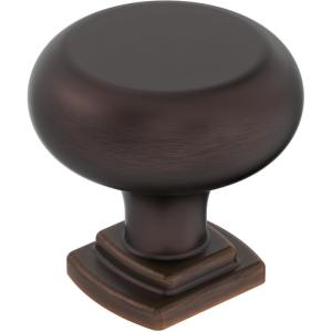 Amerock | Cabinet Knob | Matte Black | 1-1/4 inch (32 mm) Diameter | Surpass | 1 Pack | Drawer Knob | Cabinet Hardware(Oil Rubbed Bronze)