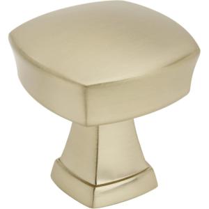 Amerock | Cabinet Knob | Matte Black | 1-1/4 inch (32 mm) Length | Stature | 1 Pack | Drawer Knob | Cabinet Hardware(Golden Champagne)