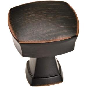 Amerock | Cabinet Knob | Matte Black | 1-1/4 inch (32 mm) Length | Stature | 1 Pack | Drawer Knob | Cabinet Hardware(Oil Rubbed Bronze)